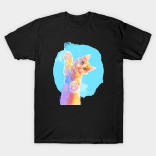 Curious Kitten, cat illustration T-Shirt